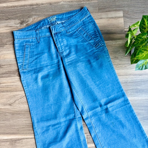 Old Navy The Flirt Size 6 Mid Rise Wide Leg Lightweight Blue Jeans - Picture 3 of 16